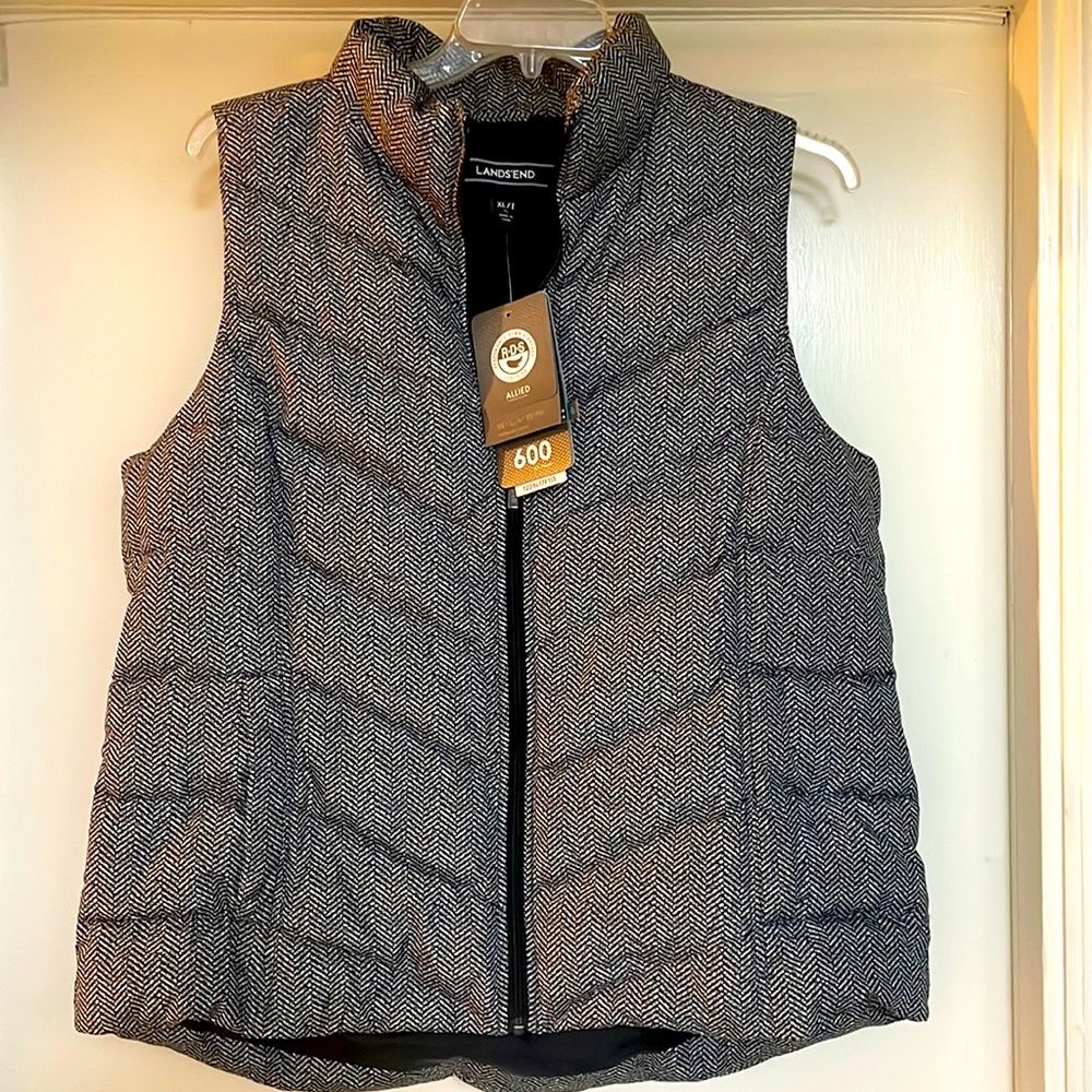 Land’s End HyperDry Water Resistant Down Puffer Vest